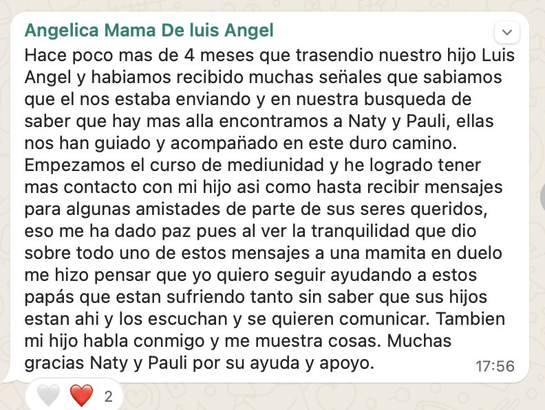 Testimonio de Angélica
