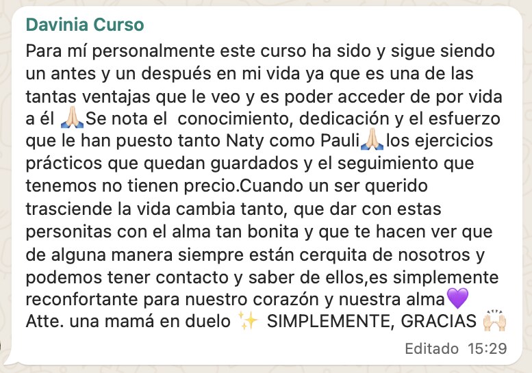 Testimonio de Davinia
